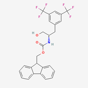 9H-fluoren-9-ylmethyl N-[(2S)-1-[3,5-bis(trifluoromethyl)phenyl]-3-hydroxypropan-2-yl]carbamate