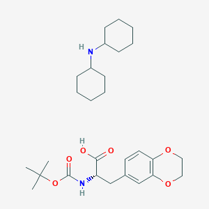 N-cyclohexylcyclohexanamine;(2S)-3-(2,3-dihydro-1,4-benzodioxin-6-yl)-2-[(2-methylpropan-2-yl)oxycarbonylamino]propanoic acid