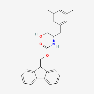 9H-fluoren-9-ylmethyl N-[(2S)-1-(3,5-dimethylphenyl)-3-hydroxypropan-2-yl]carbamate