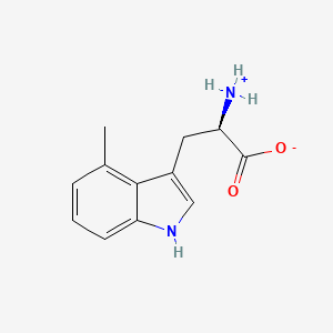 (2R)-2-azaniumyl-3-(4-methyl-1H-indol-3-yl)propanoate