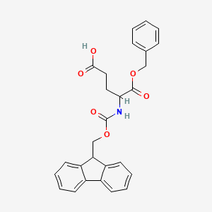 molecular formula C27H25NO6 B8062467 N-|A-Fmoc-L-glutamic acid |A-benzyl ester 