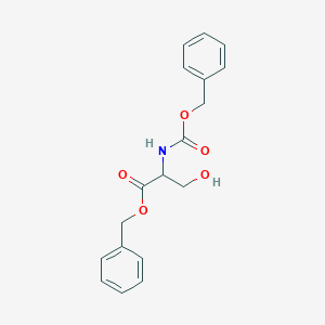 molecular formula C18H19NO5 B8062473 Benzyl 3-hydroxy-2-(phenylmethoxycarbonylamino)propanoate CAS No. 40489-45-0