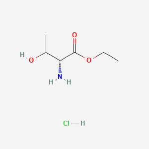 molecular formula C6H14ClNO3 B8062540 ethyl (2R)-2-amino-3-hydroxybutanoate;hydrochloride 