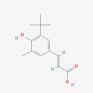 (E)-3-(3-tert-butyl-4-hydroxy-5-methylphenyl)prop-2-enoic acid