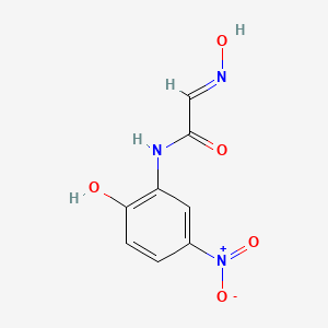 molecular formula C8H7N3O5 B8062593 (2E)-2-hydroxyimino-N-(2-hydroxy-5-nitrophenyl)acetamide 