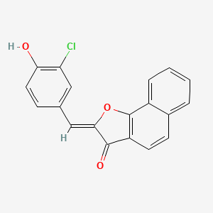 (2Z)-2-[(3-chloro-4-hydroxyphenyl)methylidene]benzo[g][1]benzofuran-3-one