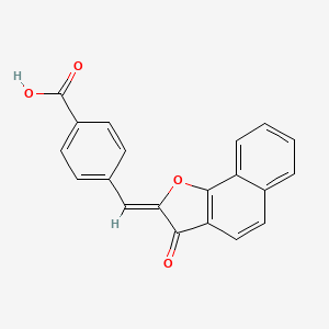 4-[(Z)-(3-oxobenzo[g][1]benzofuran-2-ylidene)methyl]benzoic acid