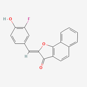 (2Z)-2-[(3-fluoro-4-hydroxyphenyl)methylidene]benzo[g][1]benzofuran-3-one