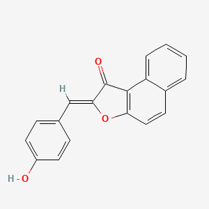 (2Z)-2-[(4-hydroxyphenyl)methylidene]benzo[e][1]benzofuran-1-one