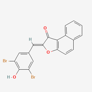 molecular formula C19H10Br2O3 B8062686 (2Z)-2-[(3,5-dibromo-4-hydroxyphenyl)methylidene]benzo[e][1]benzofuran-1-one 