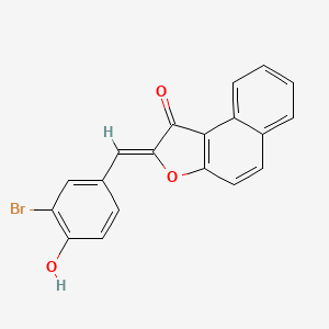 molecular formula C19H11BrO3 B8062708 (2Z)-2-[(3-bromo-4-hydroxyphenyl)methylidene]benzo[e][1]benzofuran-1-one 