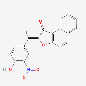 molecular formula C19H11NO5 B8062716 (2Z)-2-[(4-hydroxy-3-nitrophenyl)methylidene]benzo[e][1]benzofuran-1-one 