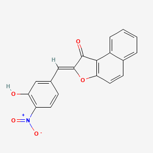 molecular formula C19H11NO5 B8062725 (2Z)-2-[(3-hydroxy-4-nitrophenyl)methylidene]benzo[e][1]benzofuran-1-one 