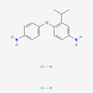 4-(4-Aminophenoxy)-3-propan-2-ylaniline;dihydrochloride