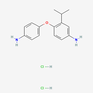 molecular formula C15H20Cl2N2O B8062732 4-(4-Aminophenoxy)-3-propan-2-ylaniline;dihydrochloride 