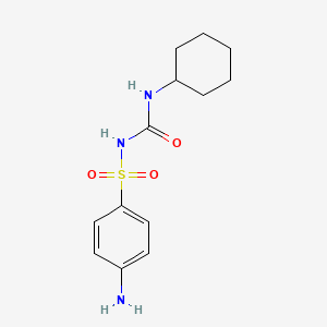 molecular formula C13H19N3O3S B8062754 1-(4-Aminophenyl)sulfonyl-3-cyclohexylurea 