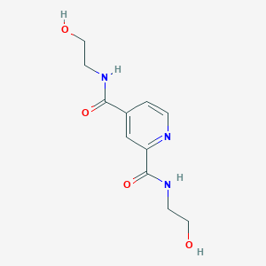 molecular formula C11H15N3O4 B8062804 2-N,4-N-bis(2-hydroxyethyl)pyridine-2,4-dicarboxamide 