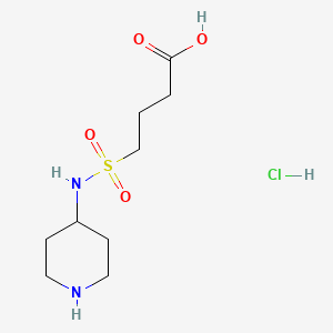 4-(Piperidin-4-ylsulfamoyl)butanoic acid;hydrochloride
