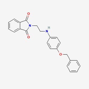 molecular formula C23H20N2O3 B8062866 2-[2-(4-Phenylmethoxyanilino)ethyl]isoindole-1,3-dione 