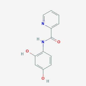 molecular formula C12H10N2O3 B8062873 N-(2,4-dihydroxyphenyl)pyridine-2-carboxamide 