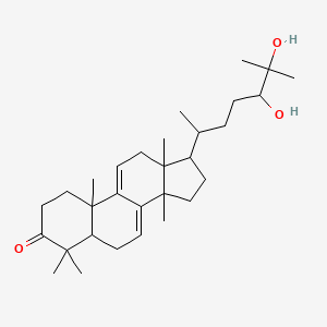molecular formula C30H48O3 B8062905 24,25-Dihydroxylanost-7,9(11)-dien-3-one 