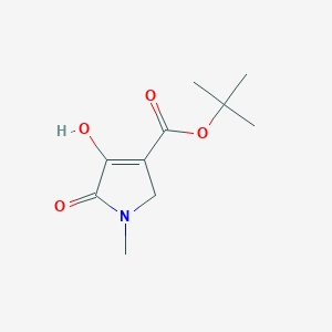 molecular formula C10H15NO4 B8062907 Tert-butyl 4-hydroxy-1-methyl-5-oxo-2,5-dihydro-1H-pyrrole-3-carboxylate 