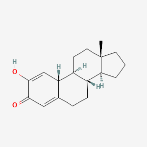 molecular formula C18H24O2 B8062924 (8R,9S,10S,13S,14S)-2-hydroxy-13-methyl-7,8,9,10,11,12,14,15,16,17-decahydro-6H-cyclopenta[a]phenanthren-3-one 