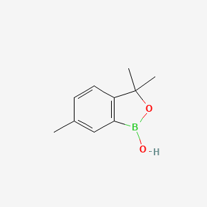 molecular formula C10H13BO2 B8062974 3,3,6-Trimethyl-1,3-dihydro-2,1-benzoxaborol-1-ol 