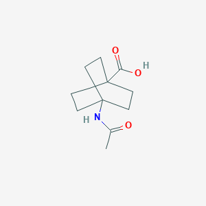 molecular formula C11H17NO3 B8062994 4-Acetylamino-bicyclo[2.2.2]octane-1-carboxylic acid 