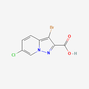 3-Bromo-6-chloropyrazolo[1,5-a]pyridine-2-carboxylic acid