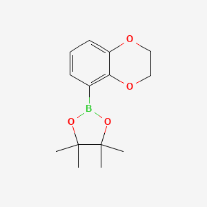 2-(2,3-Dihydrobenzo[b][1,4]dioxin-5-yl)-4,4,5,5-tetramethyl-1,3,2-dioxaborolane