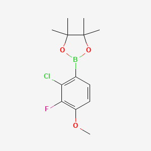 2-(2-Chloro-3-fluoro-4-methoxyphenyl)-4,4,5,5-tetramethyl-1,3,2-dioxaborolane