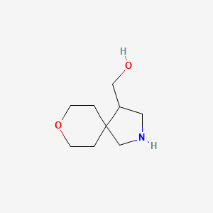 molecular formula C9H17NO2 B8063096 (8-Oxa-2-azaspiro[4.5]decan-4-yl)methanol 