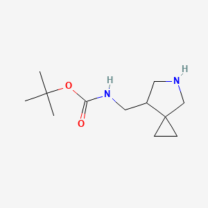 molecular formula C12H22N2O2 B8063114 tert-Butyl N-({5-azaspiro[2.4]heptan-7-yl}methyl)carbamate 