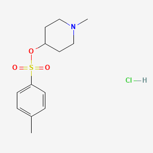 molecular formula C13H20ClNO3S B8063128 (1-Methylpiperidin-4-yl) 4-methylbenzenesulfonate;hydrochloride 