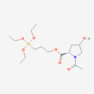 3-triethoxysilylpropyl (2S)-1-acetyl-4-hydroxypyrrolidine-2-carboxylate