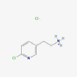 molecular formula C7H10Cl2N2 B8063136 2-(6-Chloropyridin-3-yl)ethylazanium;chloride 