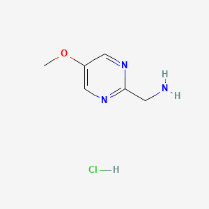 molecular formula C6H10ClN3O B8063220 (5-Methoxypyrimidin-2-yl)methanamine hydrochloride 