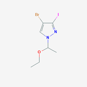 4-Bromo-1-(1-ethoxyethyl)-3-iodopyrazole