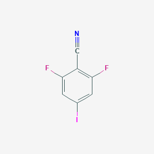 molecular formula C7H2F2IN B8063255 2,6-Difluoro-4-iodobenzonitrile CAS No. 141743-50-2