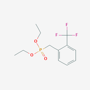 molecular formula C12H16F3O3P B8063264 Diethyl 2-(trifluoromethyl)benzylphosphonate 