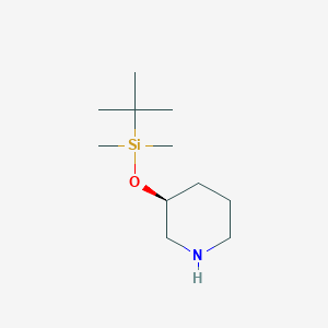 molecular formula C11H25NOSi B8063276 (S)-3-(tert-Butyldimethylsilyloxy) piperidine 