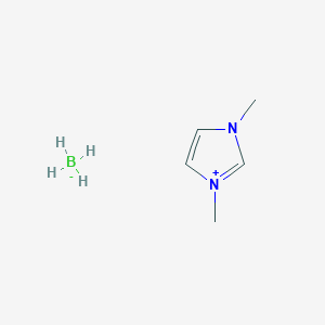 molecular formula C5H13BN2 B8063287 Boranuide;1,3-dimethylimidazol-1-ium 