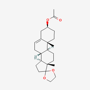 molecular formula C23H34O4 B8063291 3beta-Acetoxy-17-ethylenedioxyandrost-5-ene 