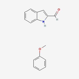 molecular formula C16H15NO2 B8063310 Anisole;1H-indole-2-carbaldehyde 