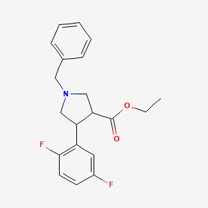 Ethyl 1-benzyl-4-(2,5-difluorophenyl)pyrrolidine-3-carboxylate