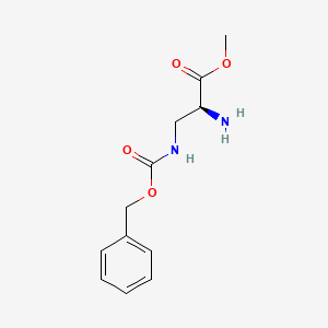 molecular formula C12H16N2O4 B8063370 (S)-2-Amino-3-Cbz-amino-propionic acid methyl ester 
