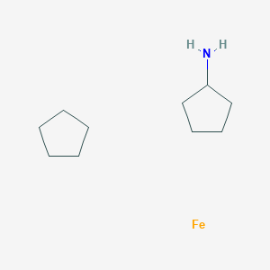 molecular formula C10H21FeN B8063420 Cyclopentanamine;cyclopentane;iron 