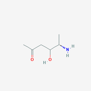 molecular formula C6H13NO2 B8063448 (5S)-5-amino-4-hydroxyhexan-2-one 