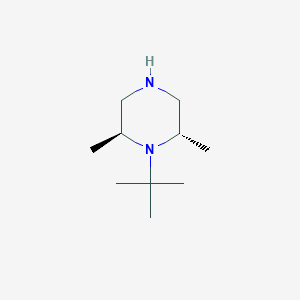 molecular formula C10H22N2 B8063546 (2S,6S)-1-tert-butyl-2,6-dimethylpiperazine 